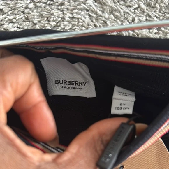 Burberry Black Skirt with Logo